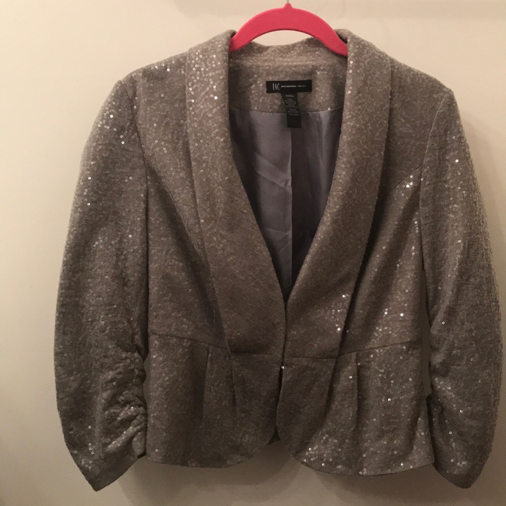 Cropped sequins blazer - Holiday Sparkle!